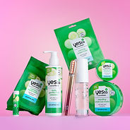 giveaway Yes To skin care image showing YesTo and Laduora skin care products