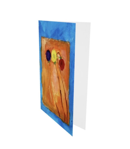Thumbnail: Three Flowers 5"x7" Folded Cards