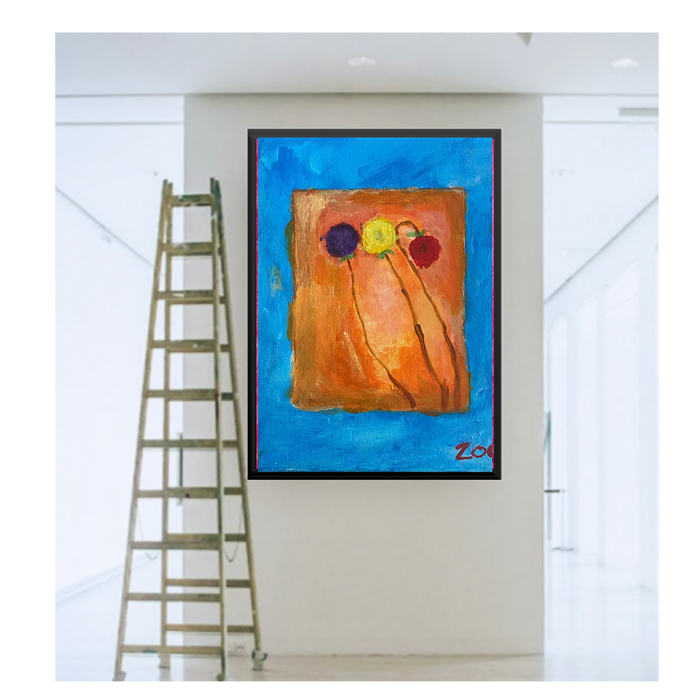 Thumbnail: Three Sad Abstract Flowers 