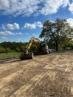 excavator doing groundwork