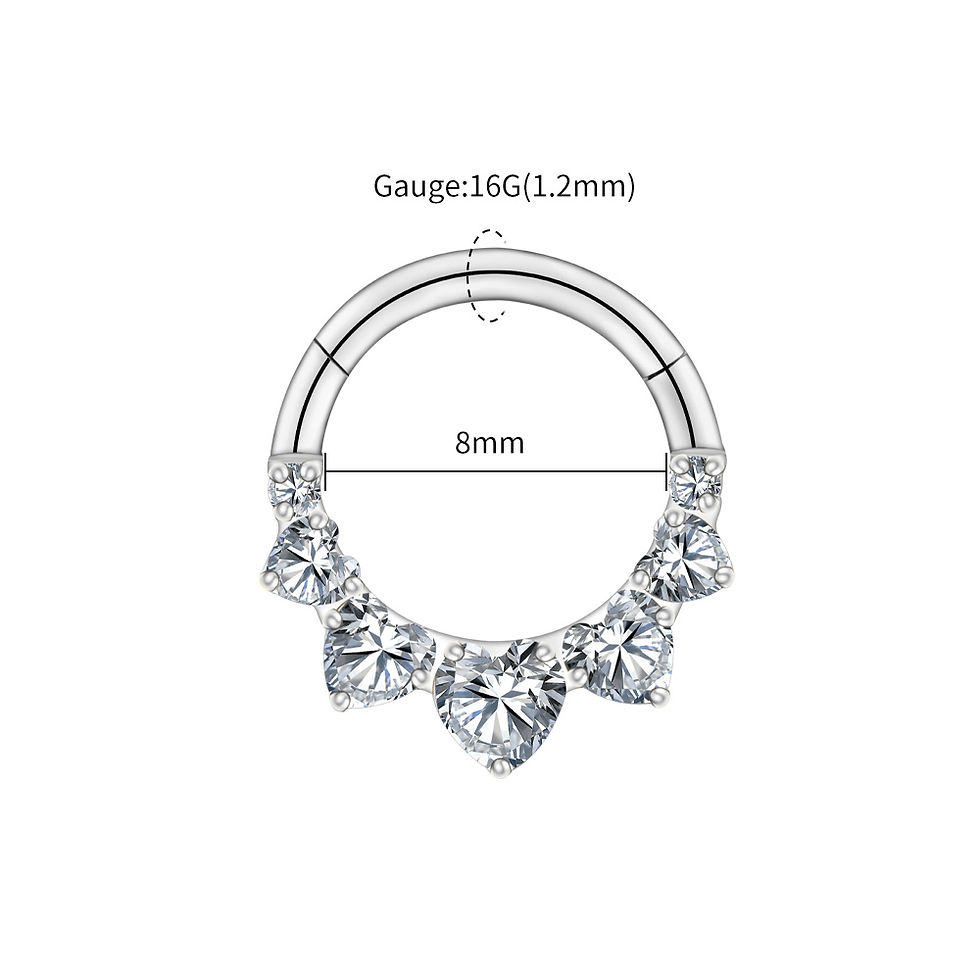 Thumbnail: Royal Tiara Hinged Hoop