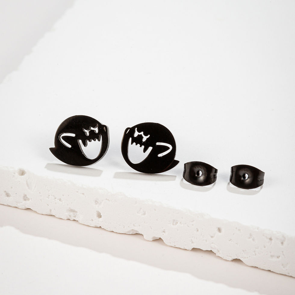 Thumbnail: Phantom Ghost Stud Earrings