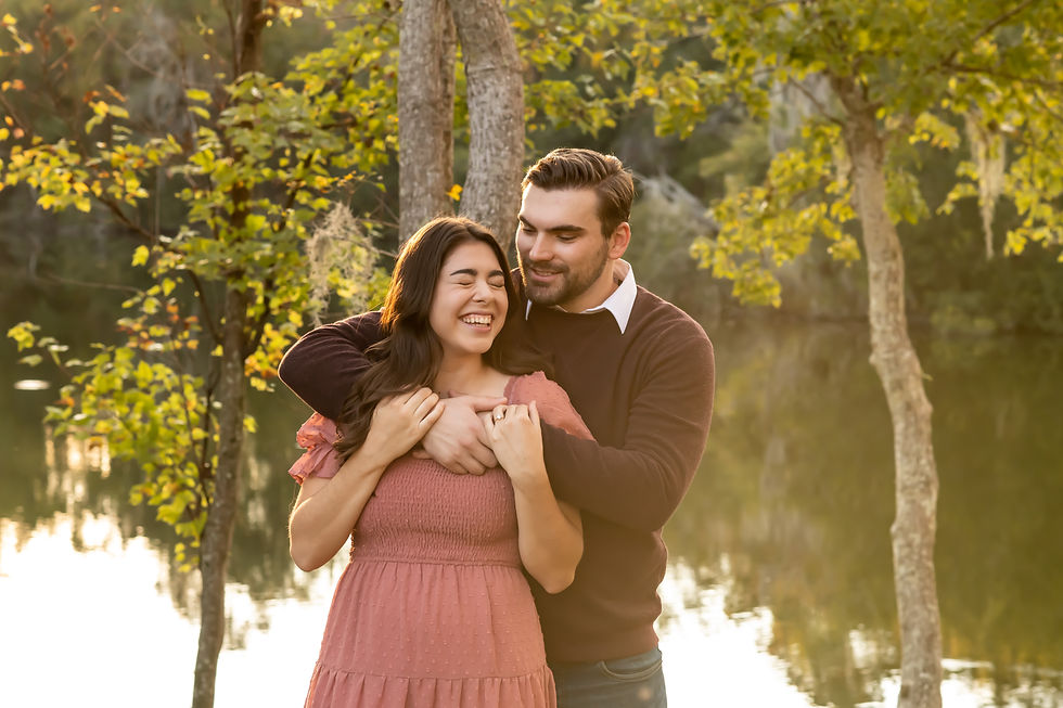 Amy and Grant's engagement session at Red Gate Farms in Savannah, Georgia.