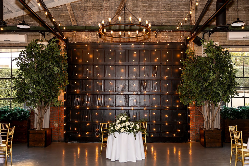 Devin and Trevor's fall wedding photographed Soho South in downtown Savannah, Georgia.