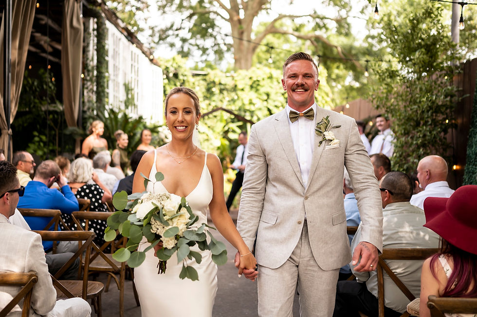 McKenna and Logan's beautiful garden wedding in Savannah, Georgia at Cha Bella.