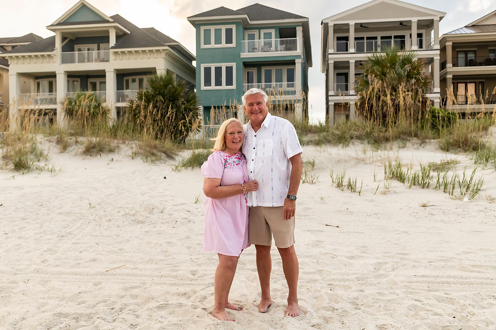 Family portraits on Hilton Head Island Beach in South Carolina with The Melder Family.