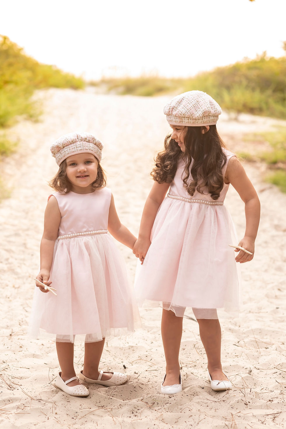 The Elwood family's family portraits on Tybee Island Beach in Savannah, Georgia.