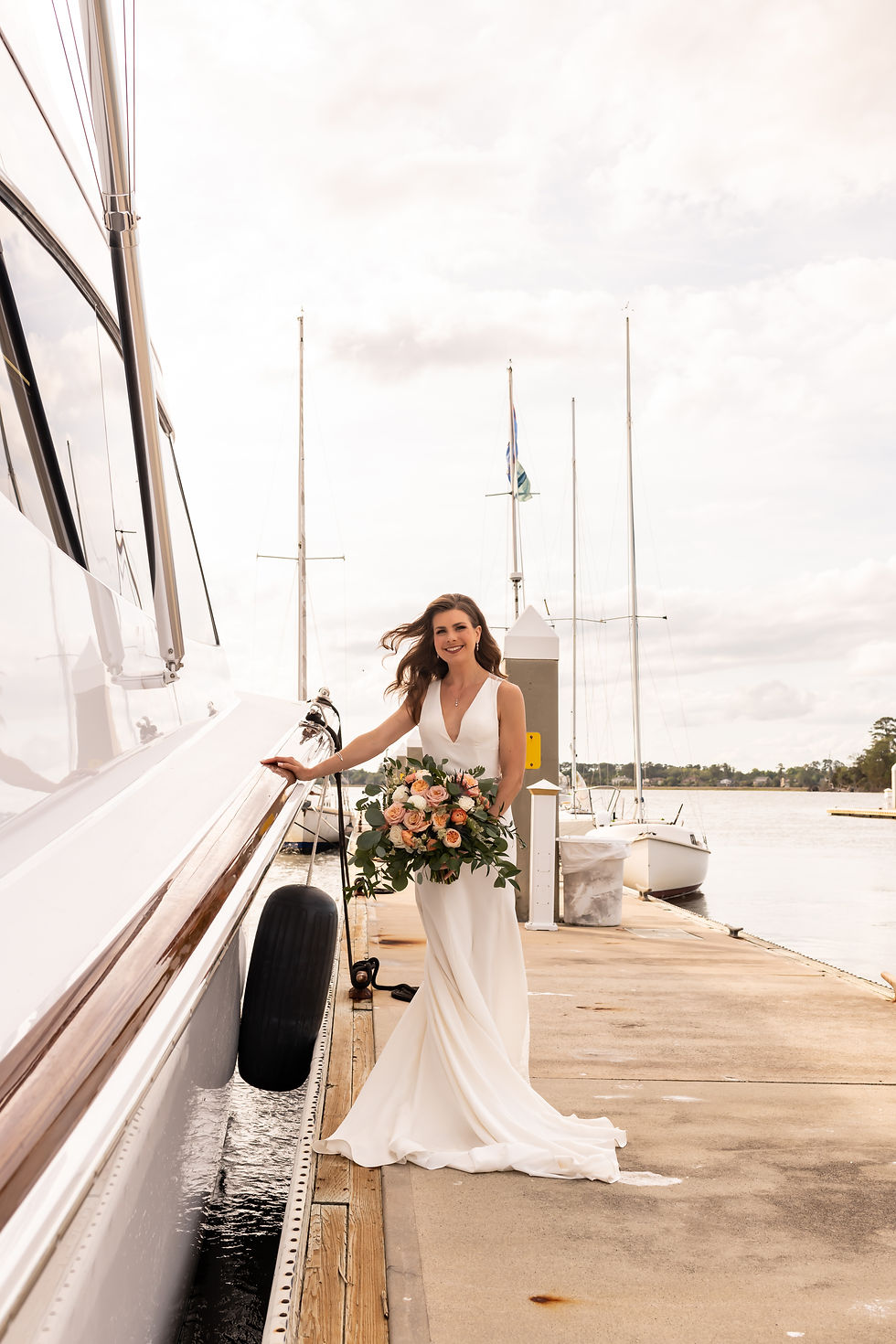 Kassi and Dell's wedding at the Savannah Yacht Club in Savannah, Georgia.