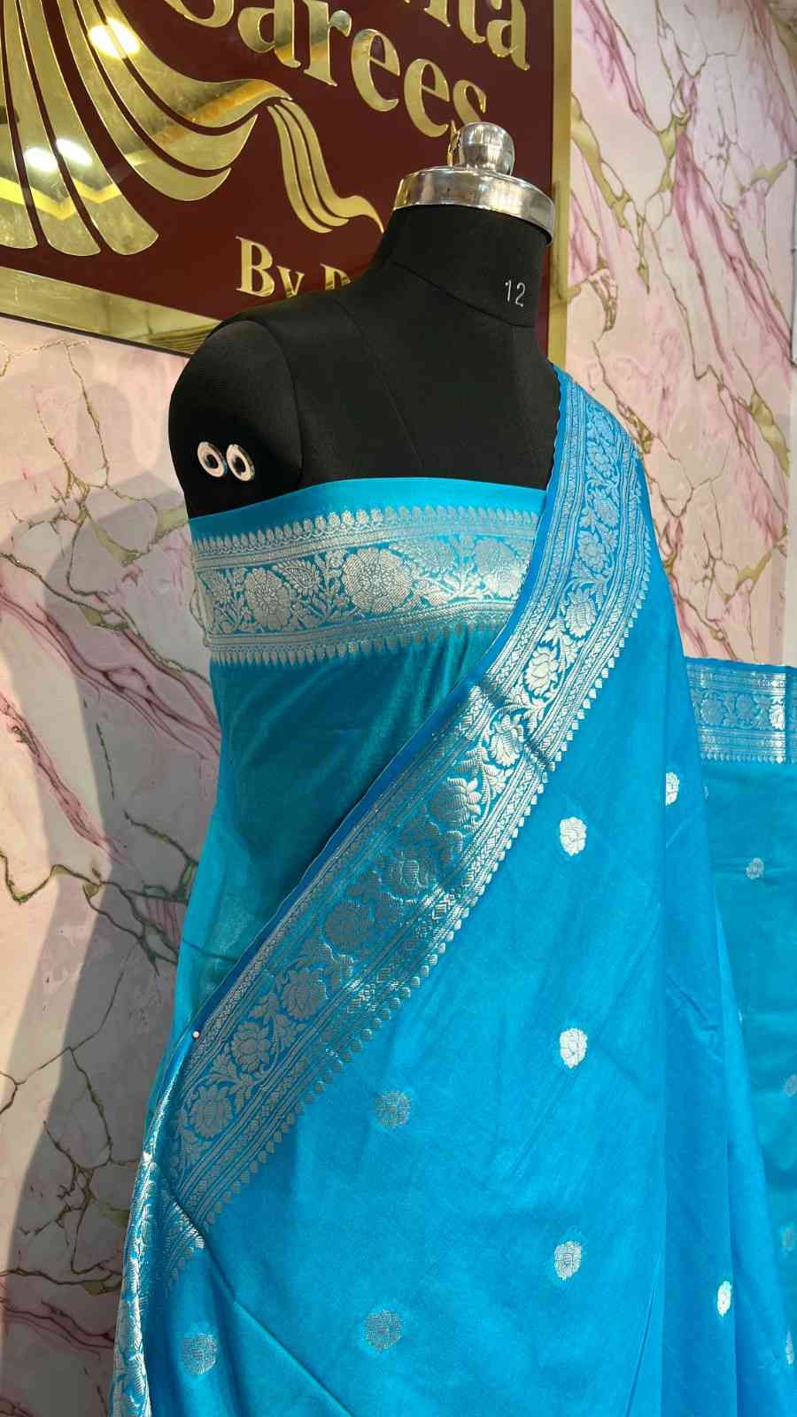Thumbnail: Georgette x Katan Banarasi saree
