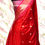 Thumbnail: Red Booti Banarasi Semi-Katan Silk Saree