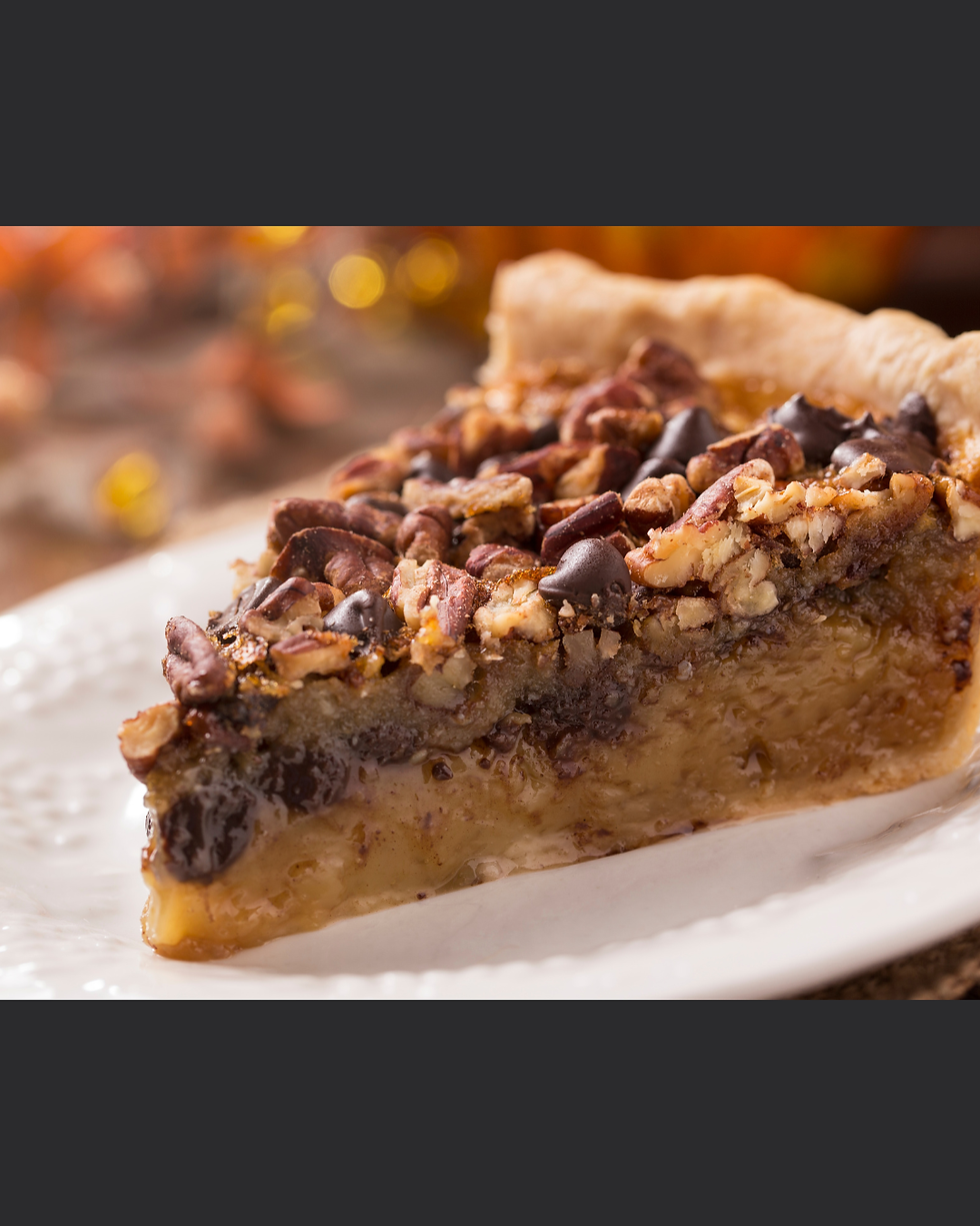 Maple Bourbon Choc Pecan Pie
