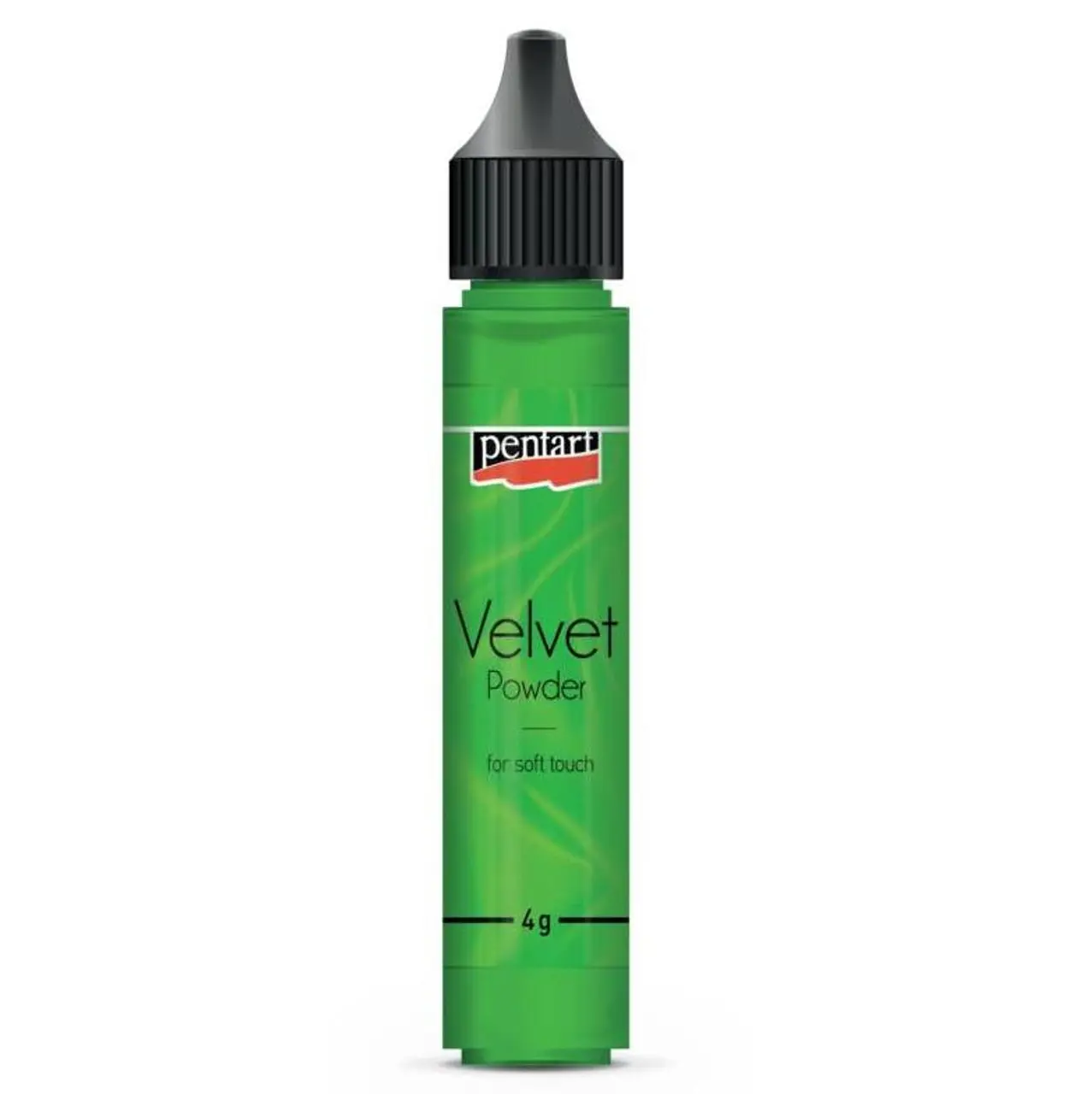 Green Decora Velvet Powder 4g bottle, for airbrush.