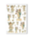 Vintage illustrations of winter angels with wings, golden butterflies on white background.