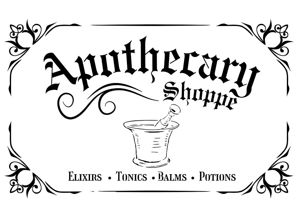 12″ x 17″ Apothecary Stencil