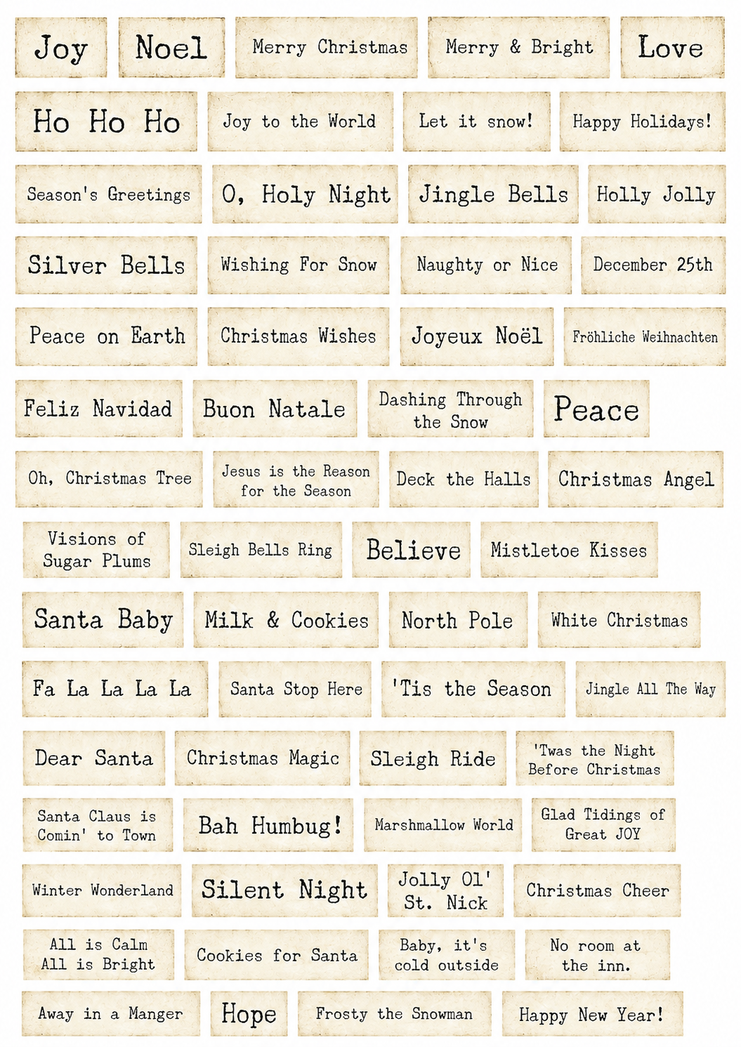 Christmas Words IV DP46