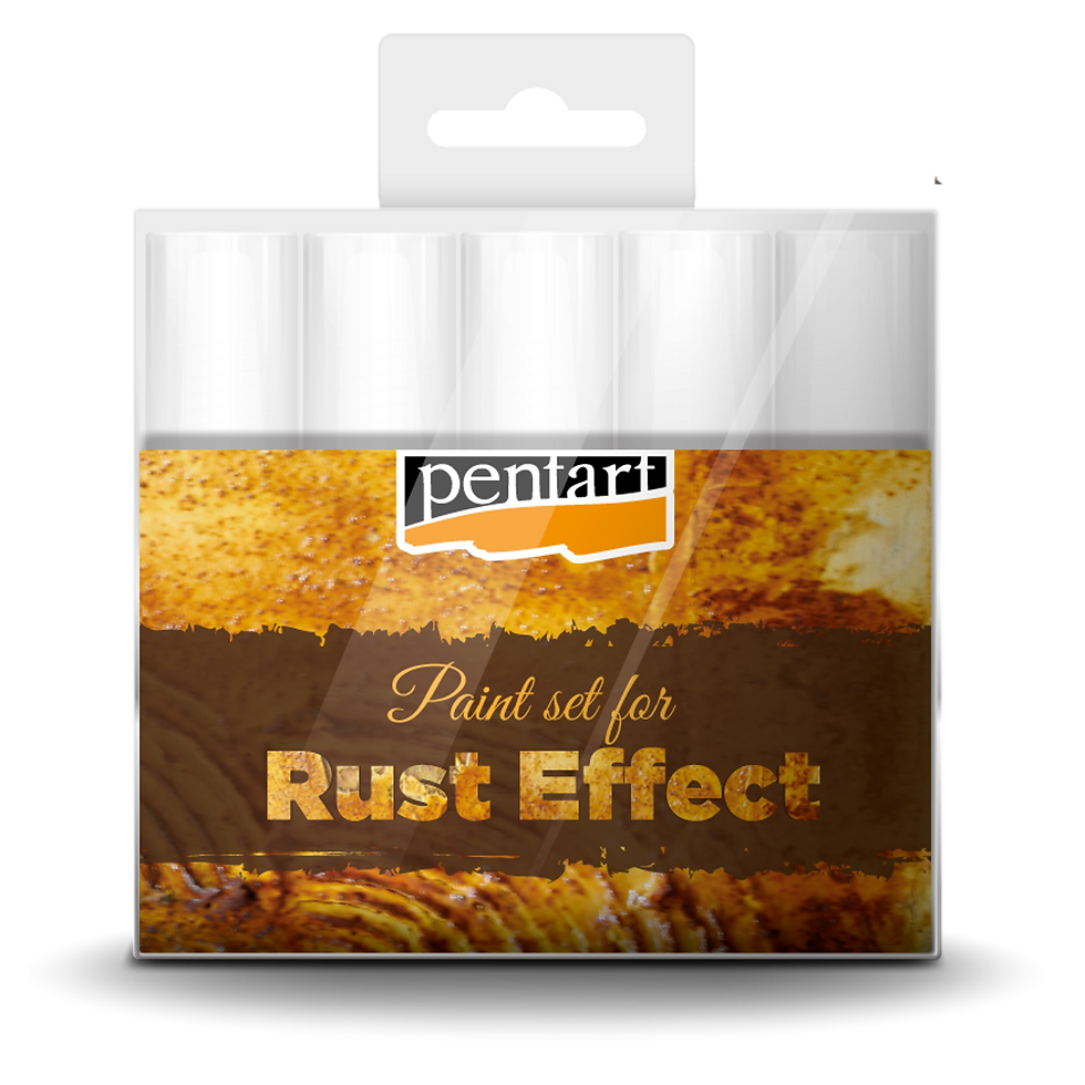 Rust effect paint set, 5 x 20 ml acrylic paint | Vintage Retail