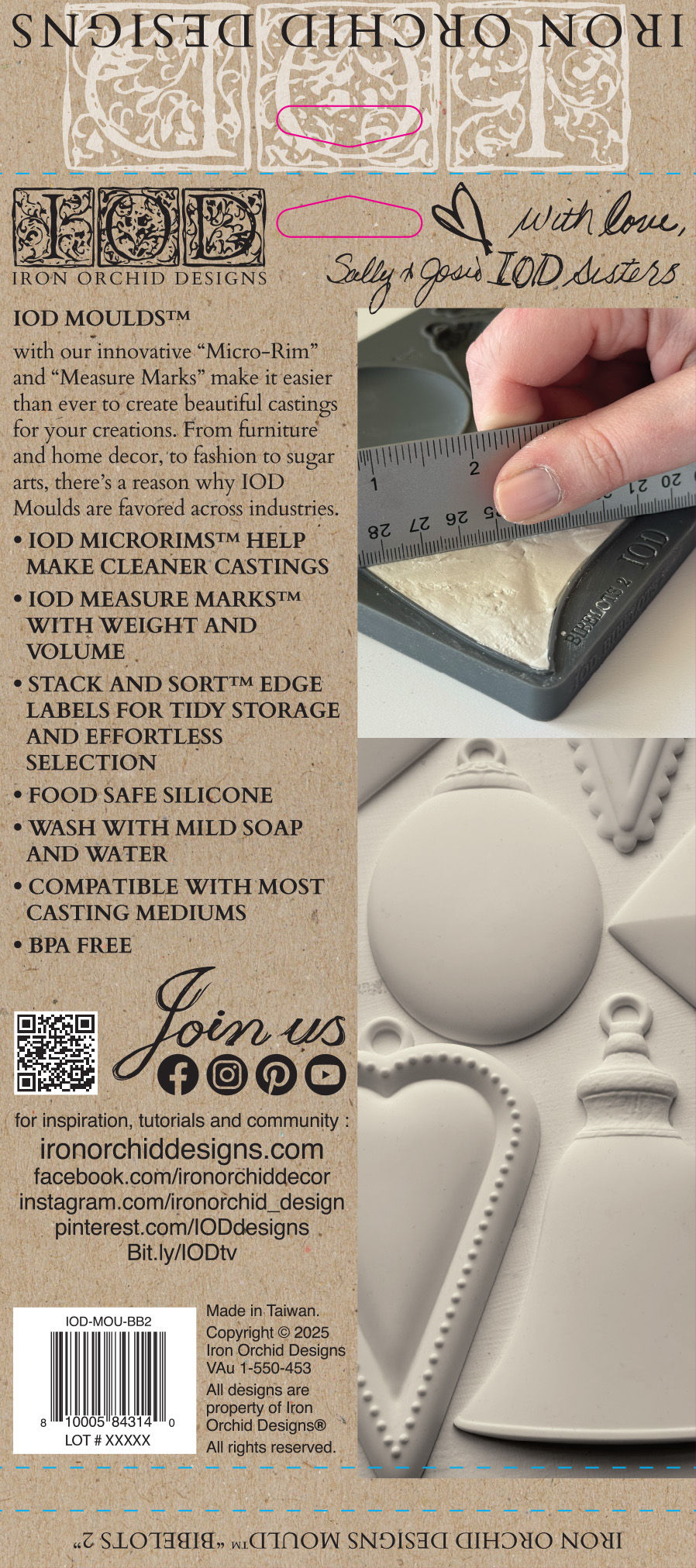Thumbnail: IRON ORCHID DESIGNS craft molds, hand measuring, and various white cast shapes.