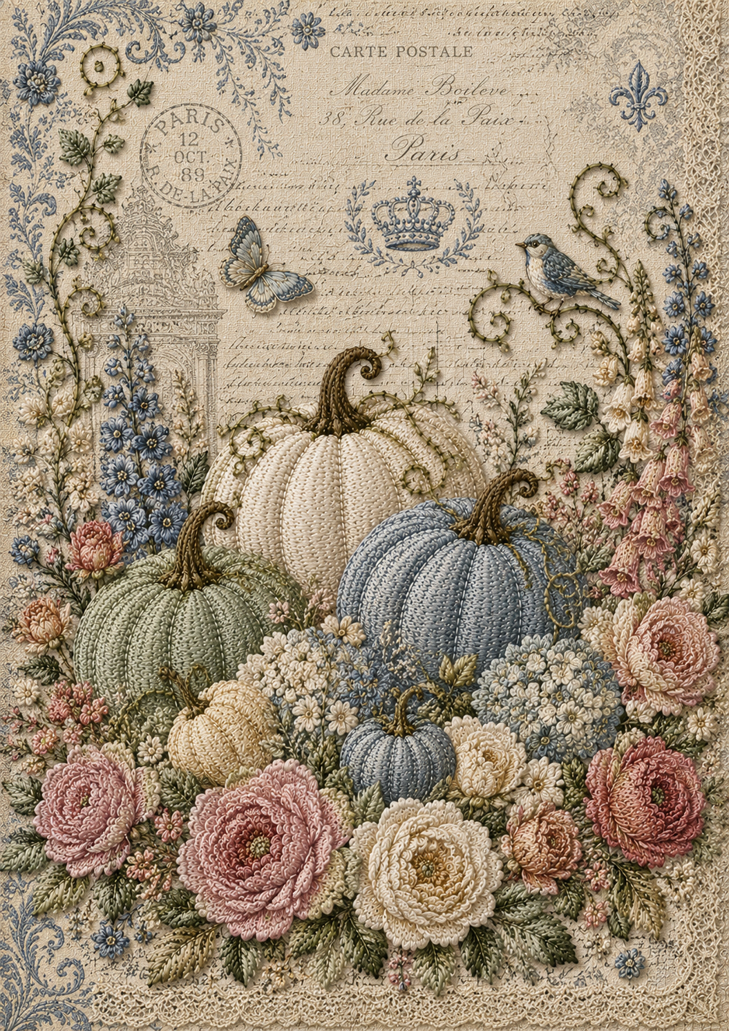 Punch Pattern Nested Pumpkins DP21