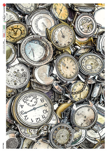 2449-A2 Clock Collage Time 0028 | Vintage Retail