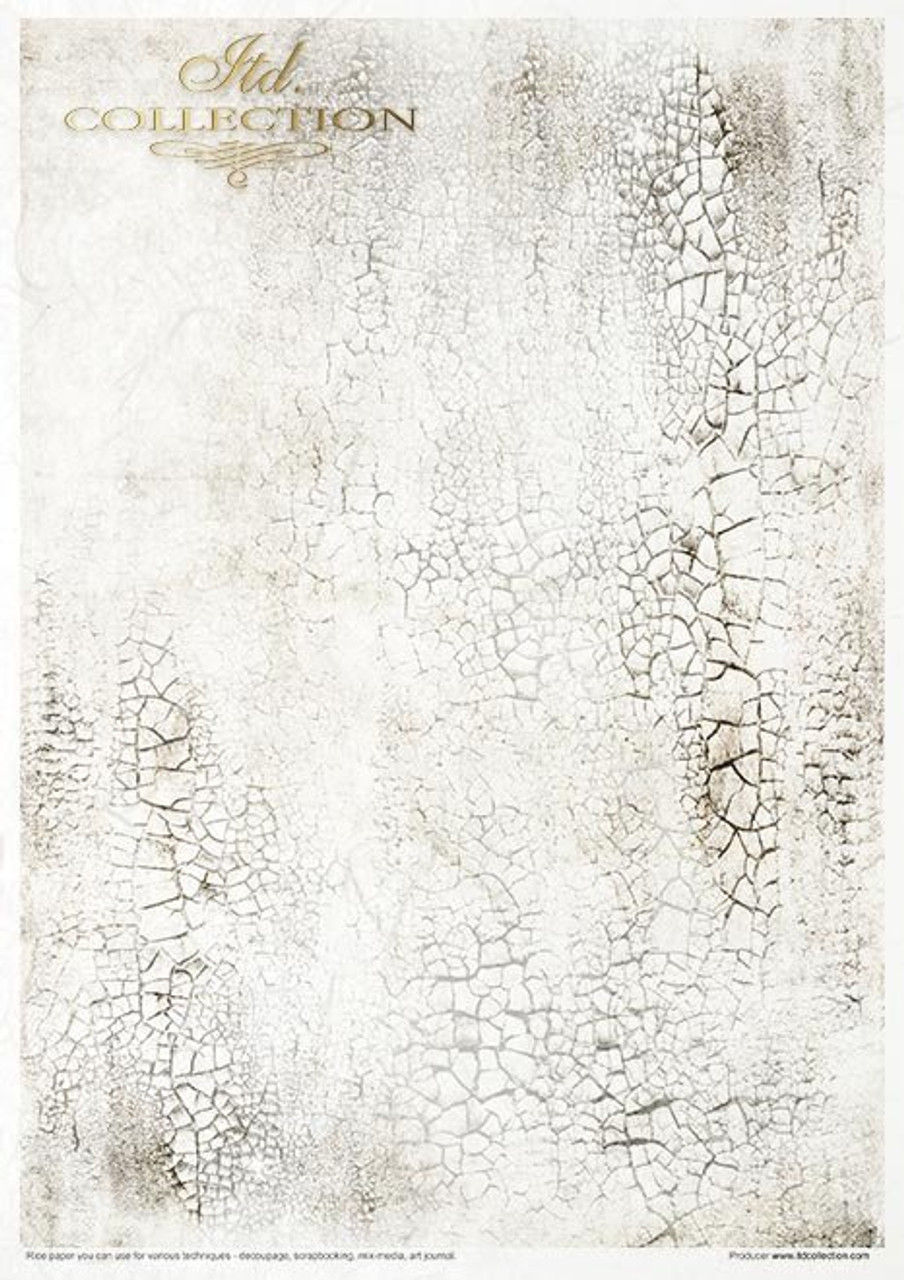 Thumbnail: Distressed light gray surface with intricate weathered crackle texture.