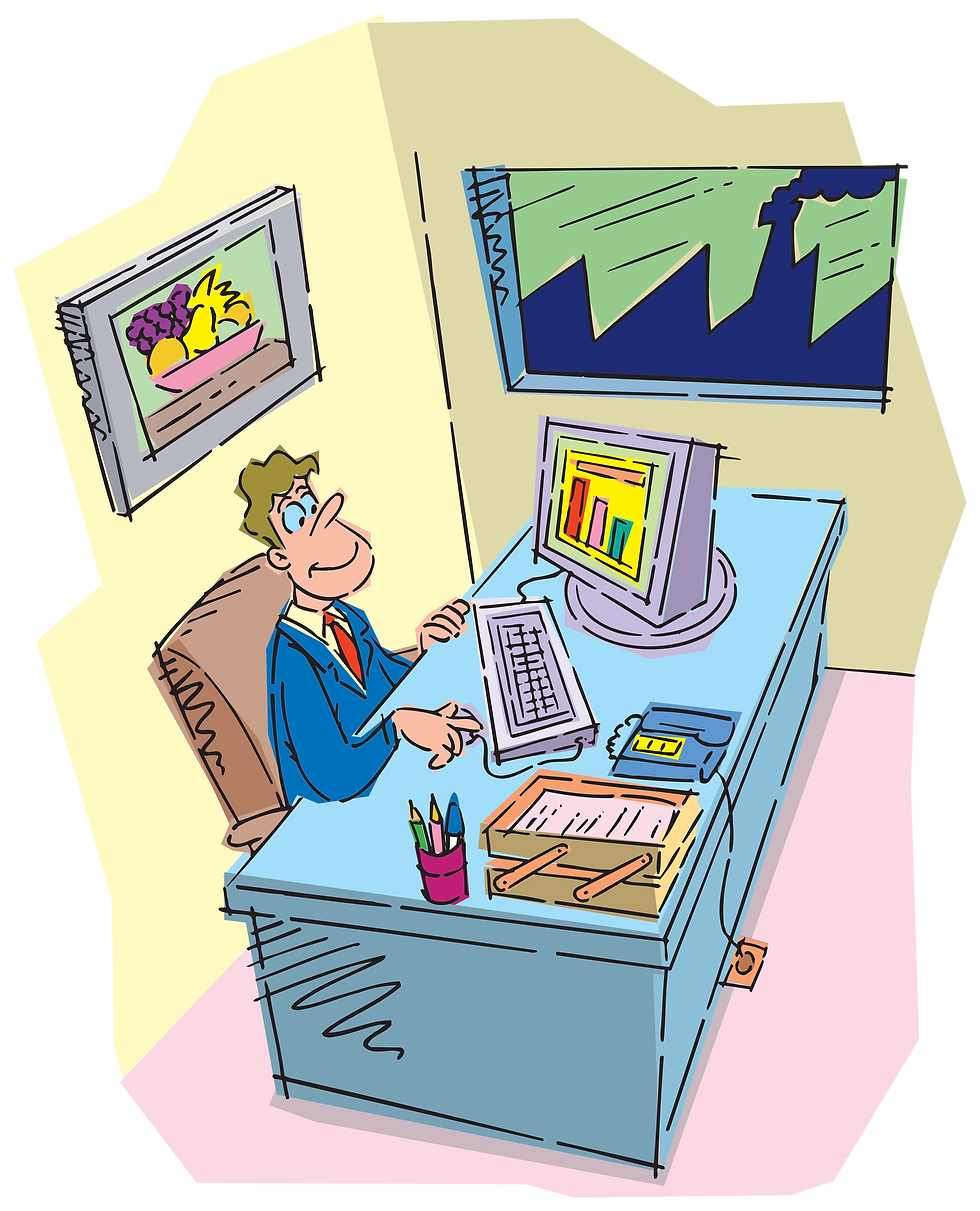 OFFICE WORKS - Illustrator: Grego