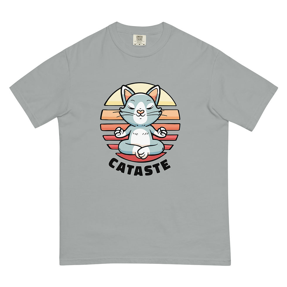 Thumbnail: Casual Tee — Meditating Cat