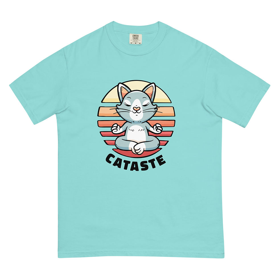 Thumbnail: Casual Tee — Meditating Cat