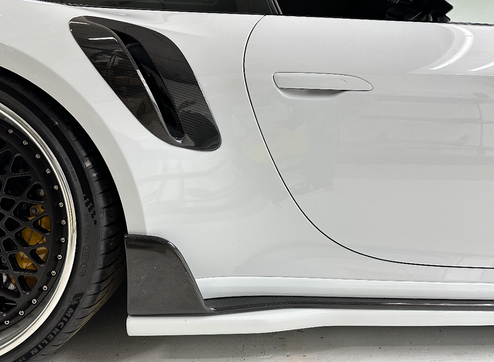 Thumbnail: PORSCHE 992 TURBO TECHART FINNED CARBON FIBER ROCKER PANELS