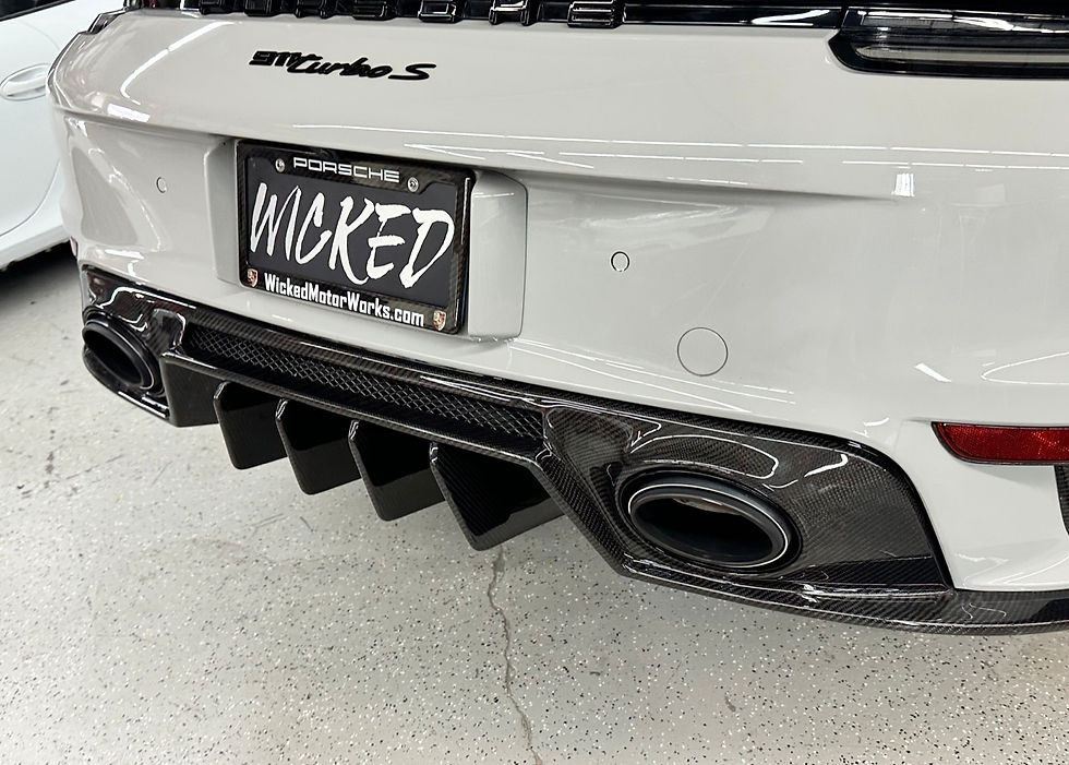 Thumbnail: Wicked Motor Works, New Porsche 992 Turbo Carbon Fiber Rear lower Diffuser