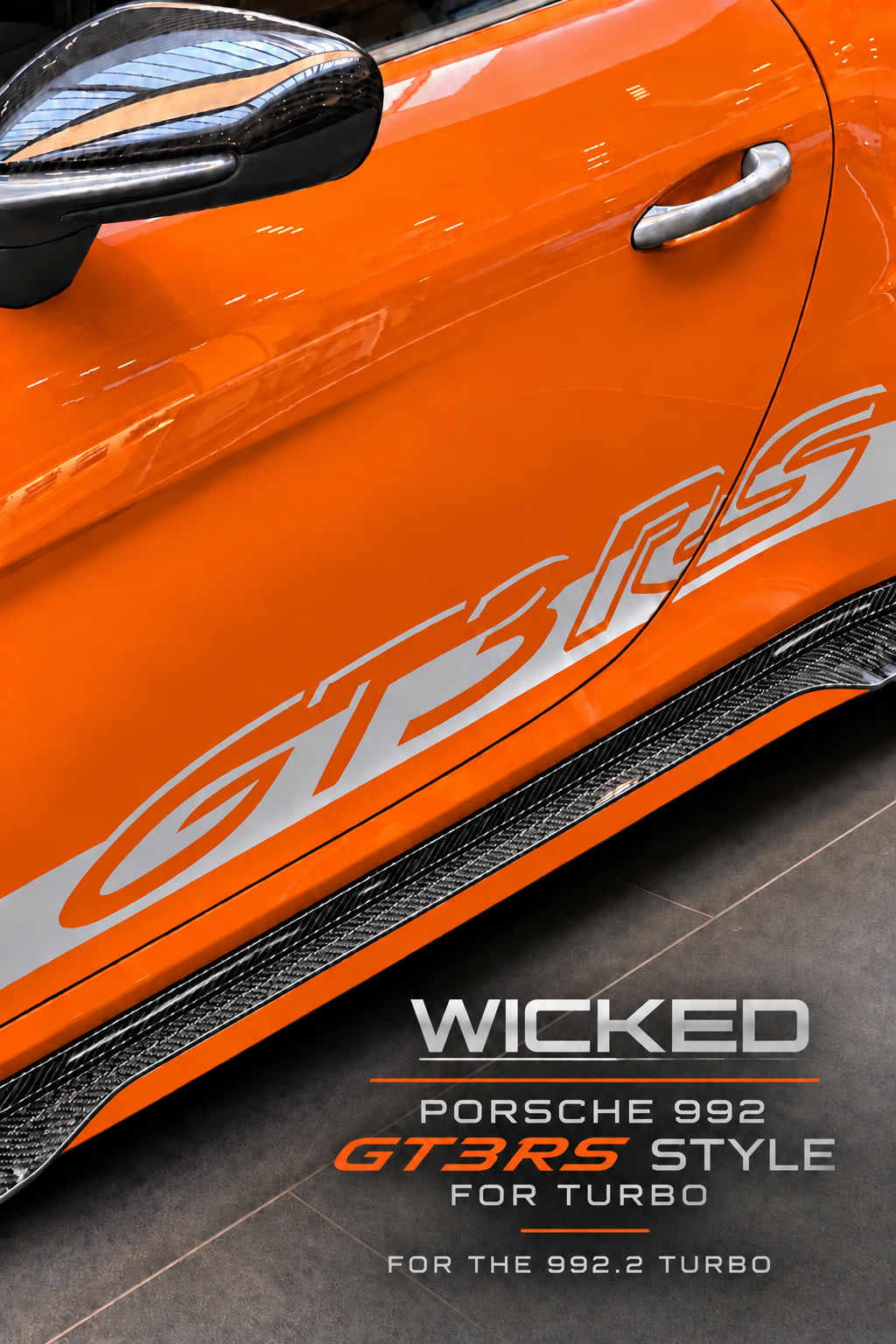 Porsche 992 GT3 style Rocker panels for Turbo