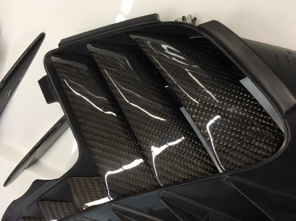 Thumbnail: PORSCHE 991 GT3RS CARBON FIBER LOUVERED FENDER GRILLS (991)