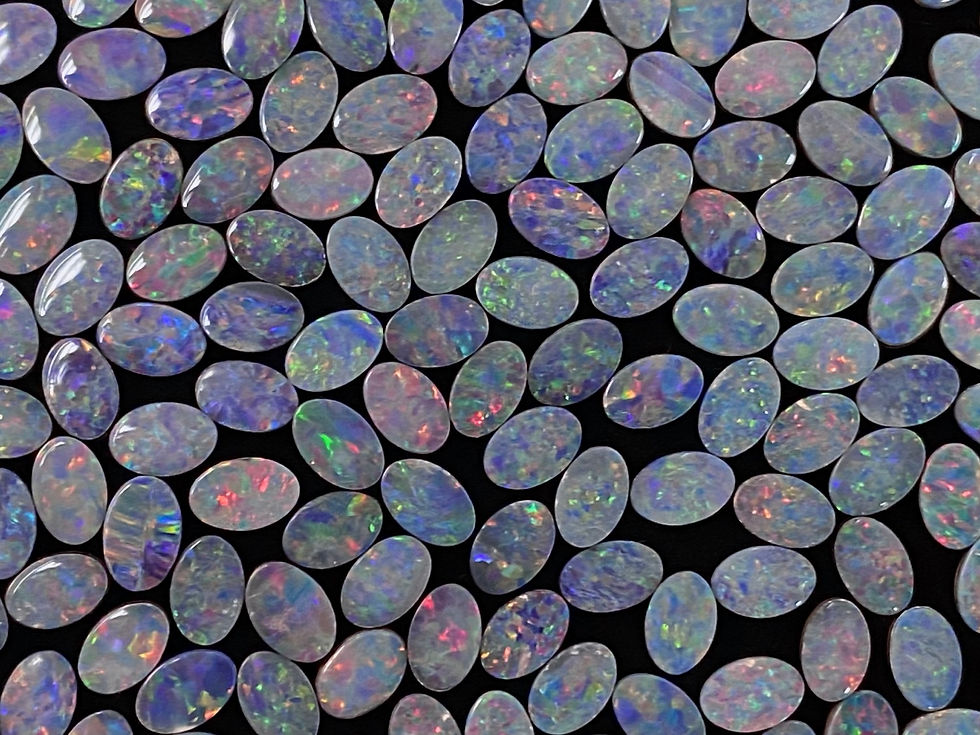 Thumbnail: Opal Doublet Oval 6x4mm