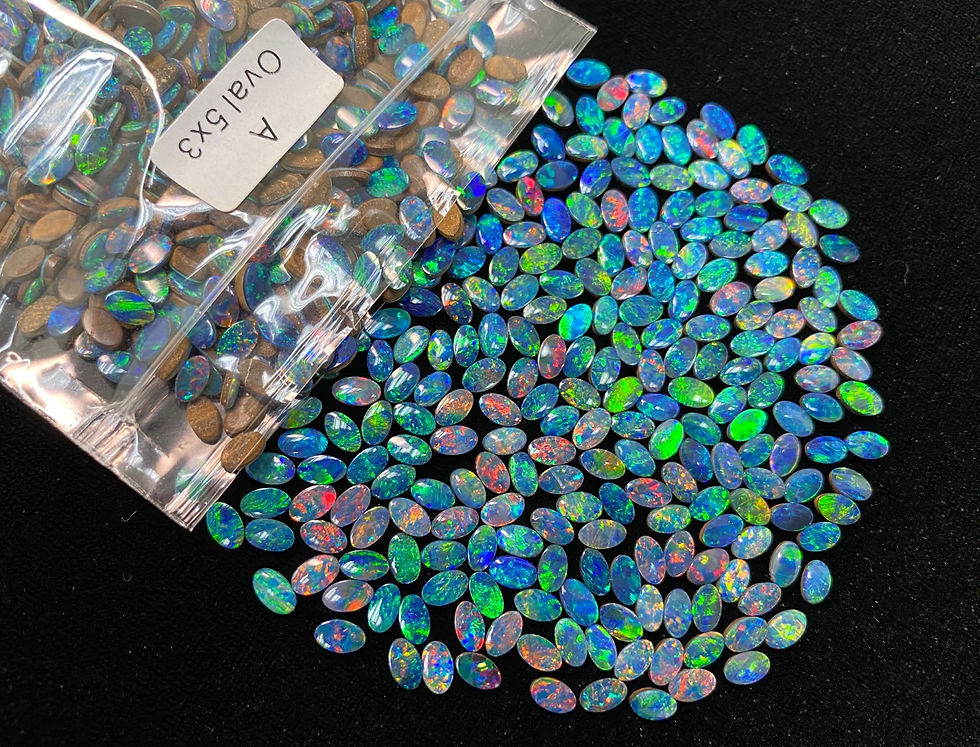 Thumbnail: Opal Doublet Oval 5x3mm