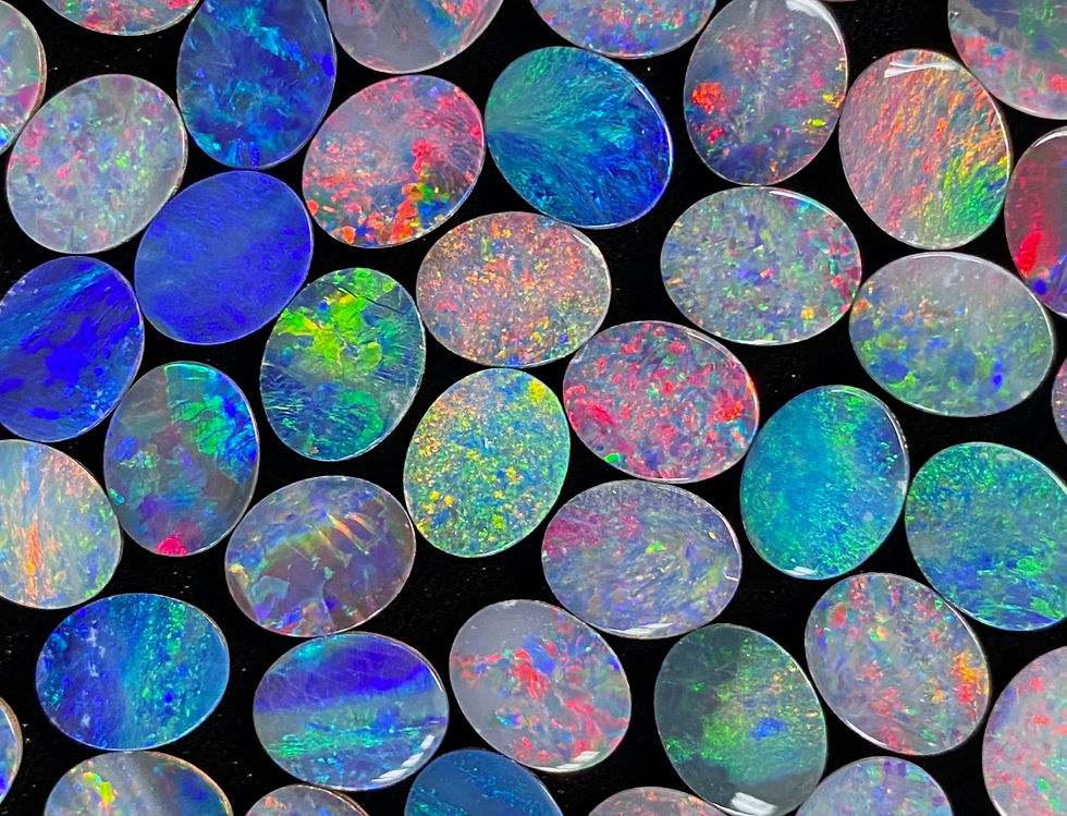 Thumbnail: Opal Doublet Oval 10x8mm
