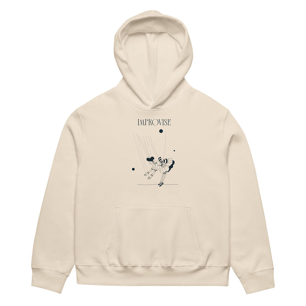 Thumbnail: Oversized heavyweight hoodie "Improvise"