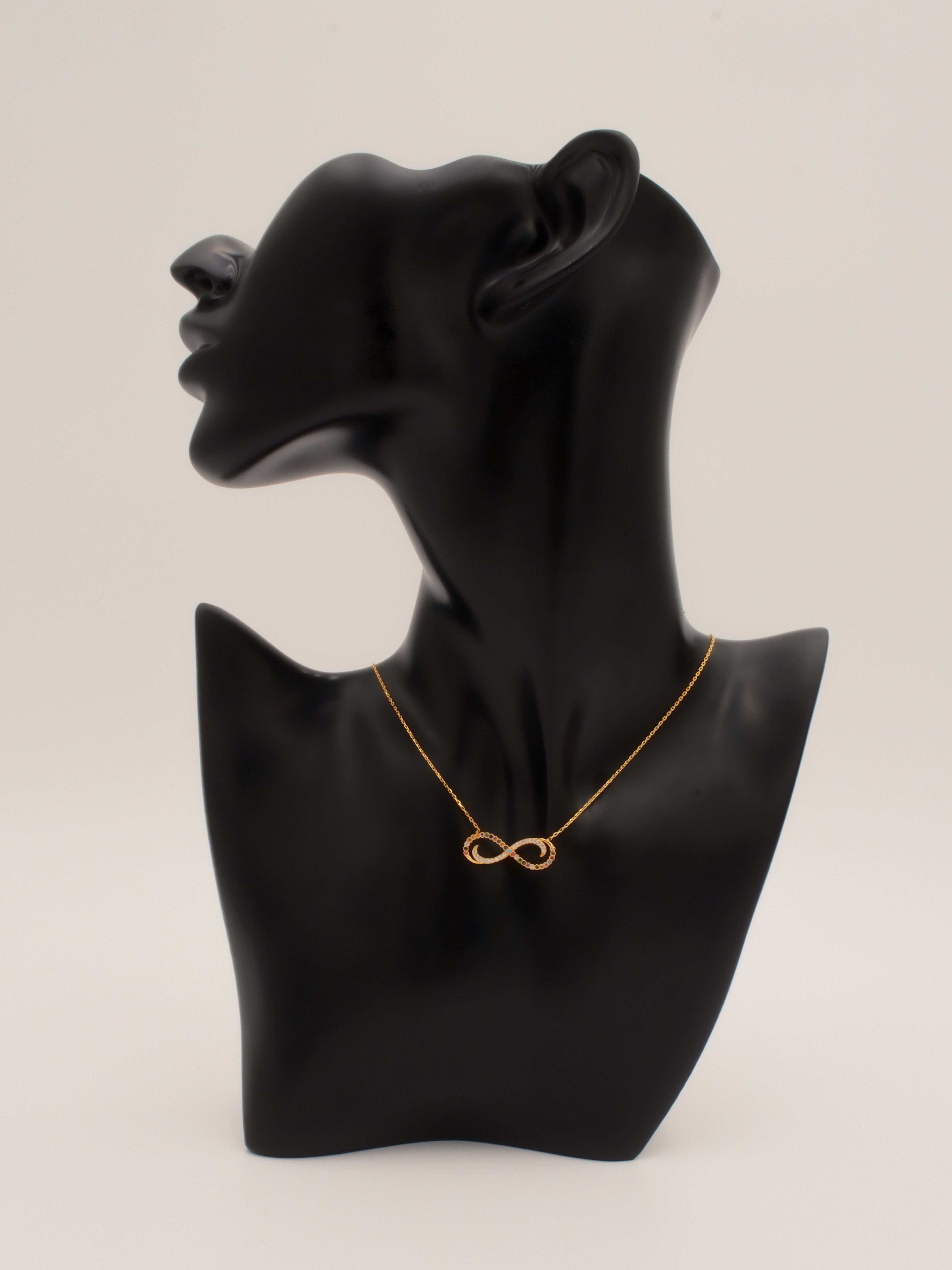 Gold Infinity Pendant Necklace