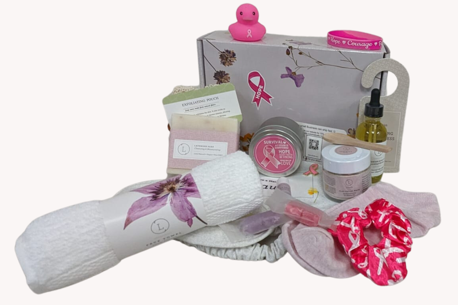 Breast cancer Awareness Gift Box - Hope for a warrior / a survivor - this is a s