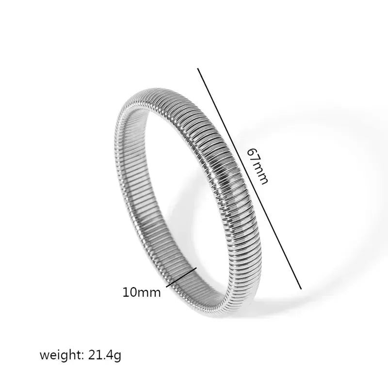 Stella Coiled Bangle