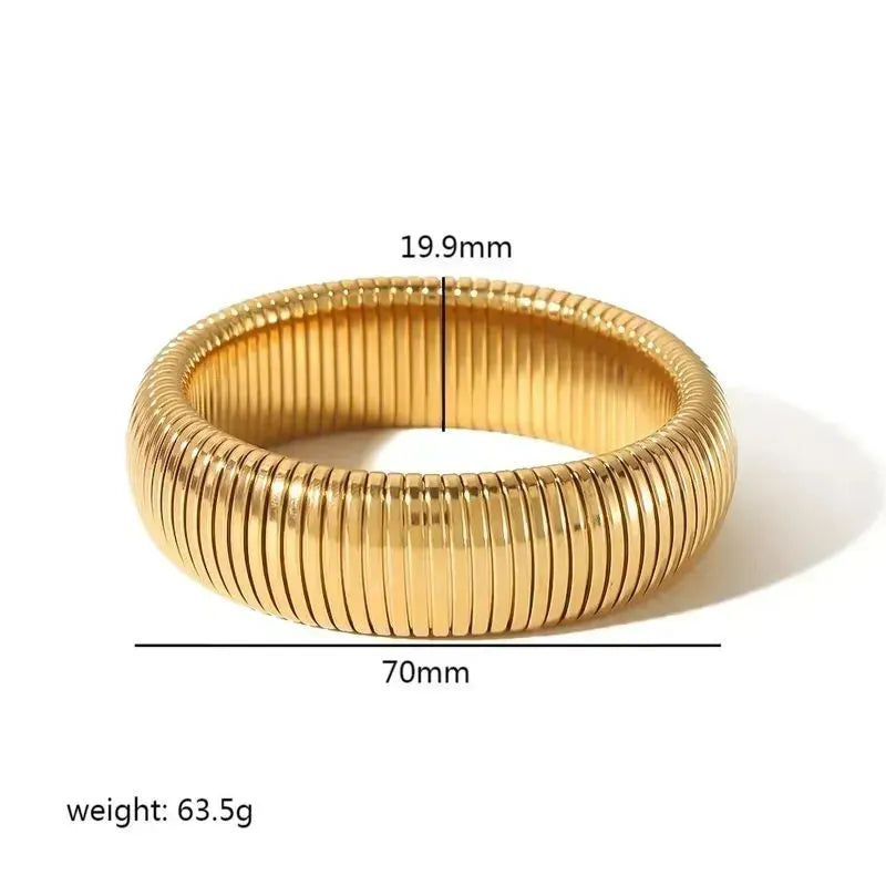 Stella Coiled Bangle