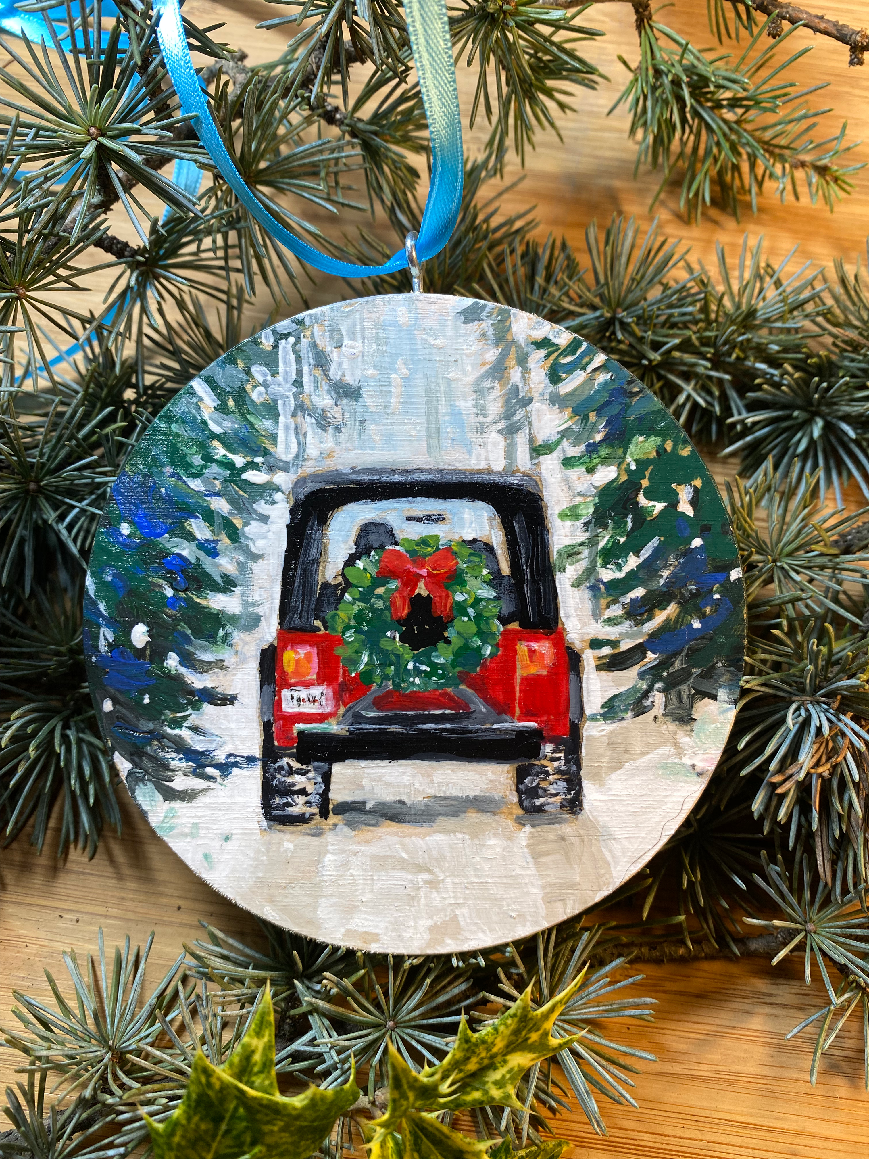 Jeep Ornament by Kristi Gilfillan