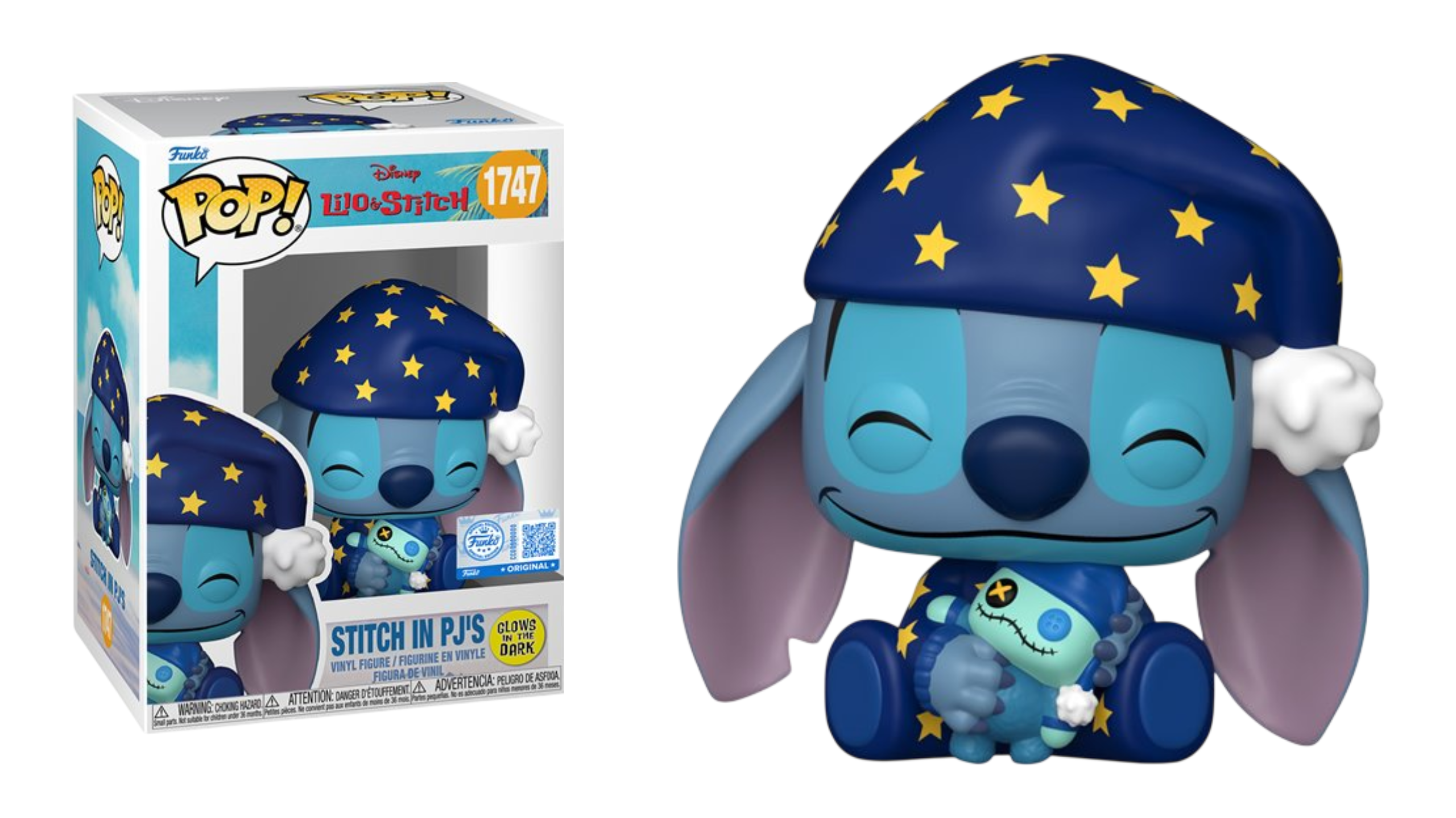 Lilo & Stitch Stitch in PJs GITD Funko Pop! #1747