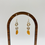 Miniatura: Orange Swirl Sea Glass Earrings