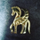 Miniature : Broche laiton ciselée motif sur commande 
