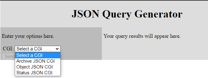 Json Query Generator
