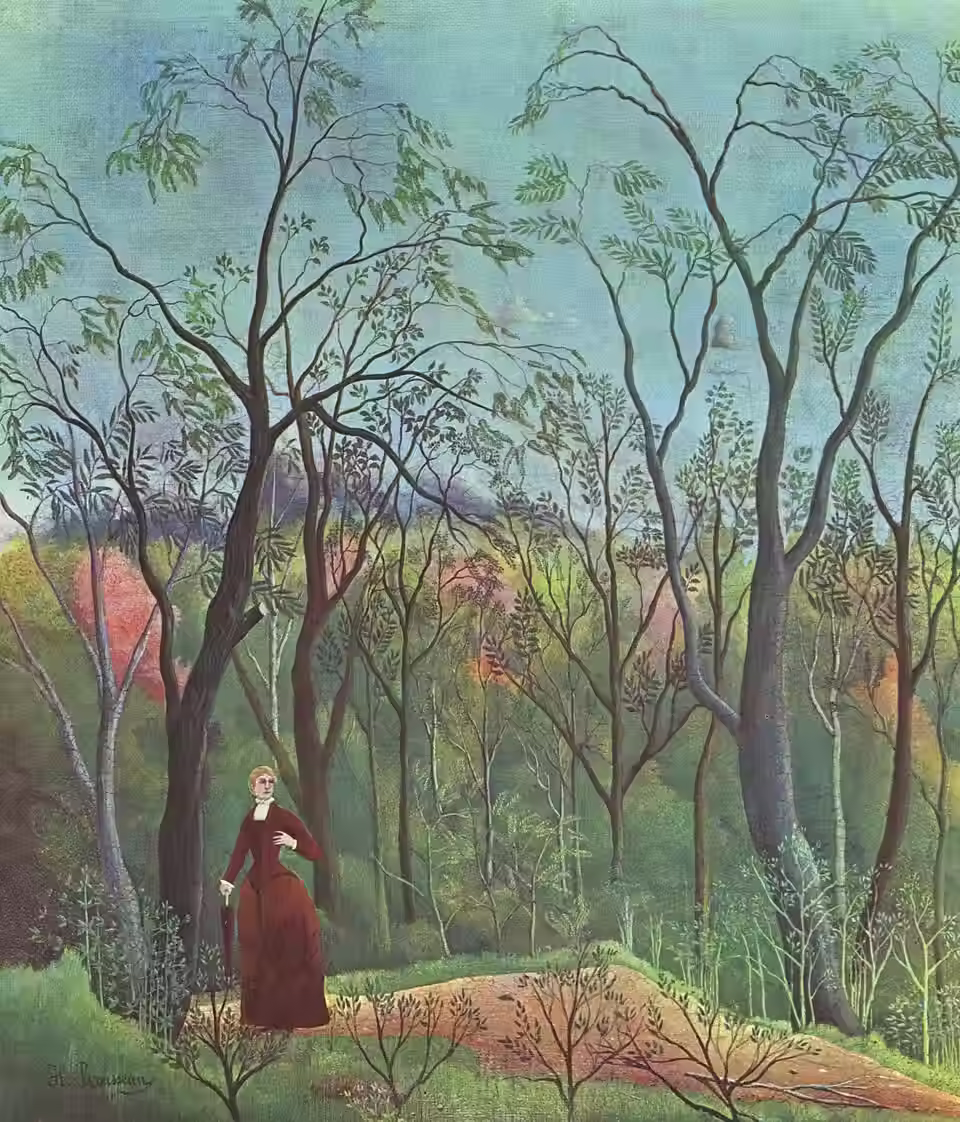 rousseau painter the walk in a forest