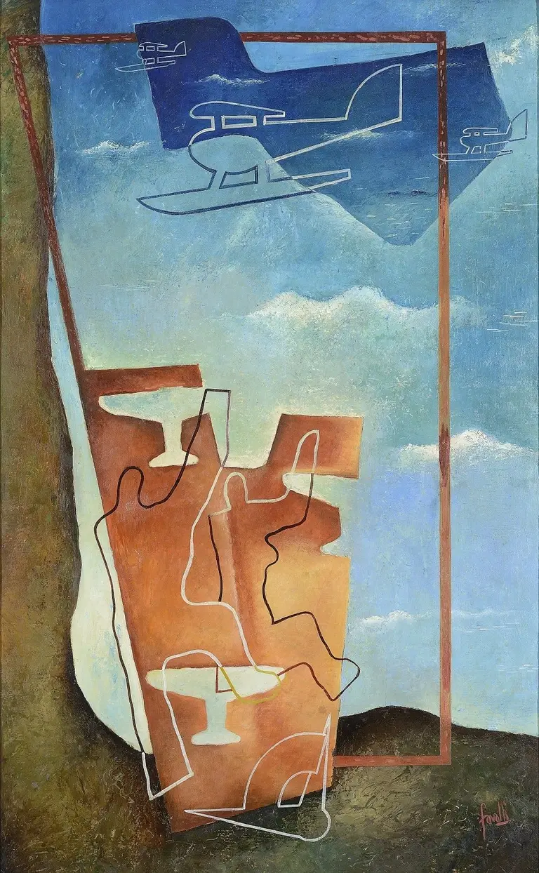 aero painting by aeropittura artists
