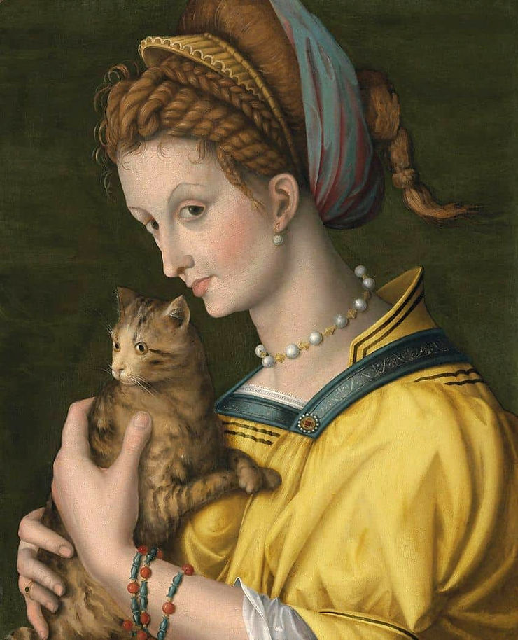 renaissance medieval cat paintings