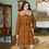 Thumbnail: Vintage Style Winter Down Short Coat Caramel Brown Color Winter Jacket with Belt