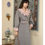 Thumbnail: Gray Pink Wool Coat for Women, 100% Wool Double-Faced Coat, Embroidered Cutout
