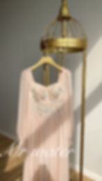 Thumbnail: Hand Made Elegant Party Dress. Hand Sewing Sequins, Half to Long Sleeve.